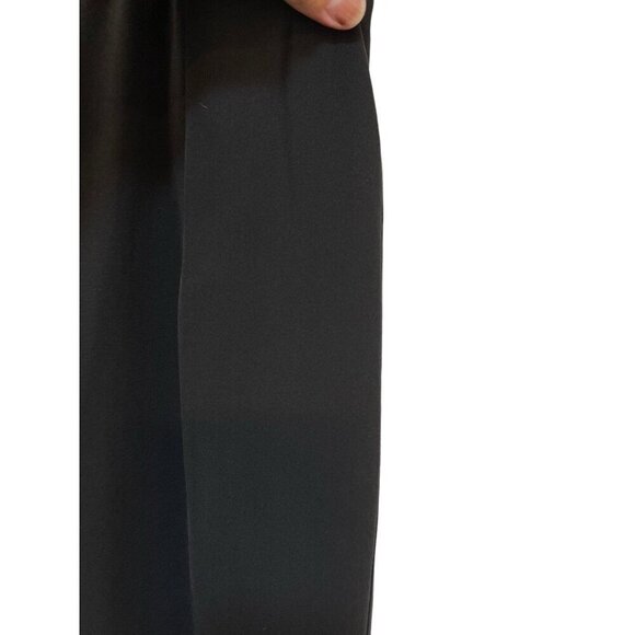 EILEEN FISHER Black Silk Georgette Crepe Tapered Pants Size Large - Picture 3 of 5